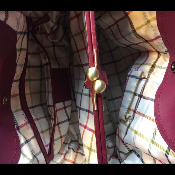 Authentic Coach Purse, Brown and Purple - Picture 3 of 5